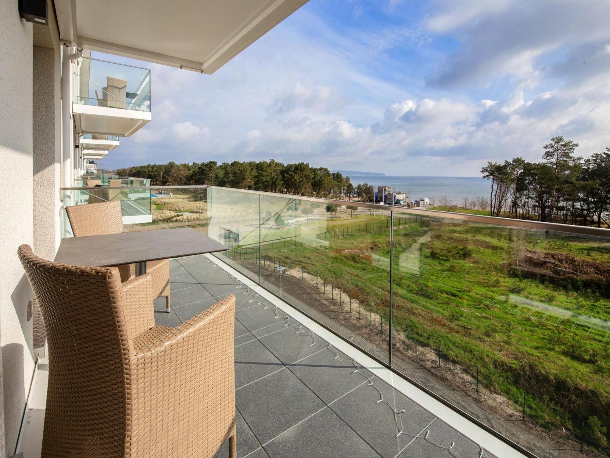 Duenenresidenz Prora - Ferienwohnung Mit Meerblick, 2 Schlafzimmern, Sauna Und Balkon Np-404 Binz Eksteriør bilde
